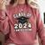 I'm Done With Class Of 2024 Graduation Done Class Of 2024 Comfort Colors Sweatshirt Crimson