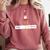 And I'm Done Rocket Graduation Retro Look Comfort Colors Sweatshirt Crimson