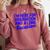 I'm Here For Graduation School Class Senior 2024 Comfort Colors Sweatshirt Crimson