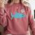 I'm An Introwater Cute Whale I'm An Introvert Comfort Colors Sweatshirt Crimson