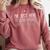 I'm Just Here To Avoid People And Wear Introvert Comfort Colors Sweatshirt Crimson