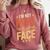 I'm Not Mad This Is Just My Face Introvert Comfort Colors Sweatshirt Crimson