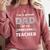 I'm A Proud Dad Of An Awesome Teacher Graduation Comfort Colors Sweatshirt Crimson
