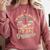 I'm Here To Watch My Dad Graduated 2025 Graduation Comfort Colors Sweatshirt Crimson