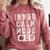 Inner Calm Mode On Introvert Saying Comfort Colors Sweatshirt Crimson