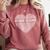 Interior Er Heart Graduation Comfort Colors Sweatshirt Crimson
