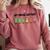 Introvert Cute My Social Battery Comfort Colors Sweatshirt Crimson