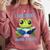 Introvert Herpetologists Amphibian Frog Lover Comfort Colors Sweatshirt Crimson