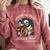 Introvert Hiking Club Antisocial Overthinking Anxiety Comfort Colors Sweatshirt Crimson