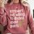 Introvert Humorous Plant Lover Gardening Comfort Colors Sweatshirt Crimson