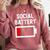 Introvert Low Social Battery Level Anti Social People Comfort Colors Sweatshirt Crimson