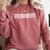 Introvert Person Fitness Gym Workout Fitrovert Comfort Colors Sweatshirt Crimson