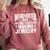 Introvert Quotes Introverted Discuss Making Jewelry Comfort Colors Sweatshirt Crimson