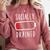 Introvert Socially Drained Battery Comfort Colors Sweatshirt Crimson