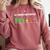 Introvert Tired Battery Comfort Colors Sweatshirt Crimson Introvert Tired Battery Comfort Colors Sweatshirt Crimson