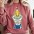 Introverted Fountain Pen Enthusiast Smiling Face Comfort Colors Sweatshirt Crimson