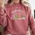 Introverted But Willing To Discuss Cats Rainbow Comfort Colors Sweatshirt Crimson