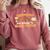 Introverted But Willing To Discuss Football Fall Comfort Colors Sweatshirt Crimson