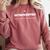 Introverted But Willing To Discuss Plants Comfort Colors Sweatshirt Crimson