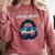 Introvert's Best Friend Noise-Canceling Headphones Comfort Colors Sweatshirt Crimson