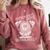 Introverts Unite Anti-Social Shy Person Joke Comfort Colors Sweatshirt Crimson