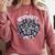 Introverts Unite Quirky Solitude Comfort Colors Sweatshirt Crimson