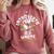 Introverts Unite Separately Own Homes Emblem Comfort Colors Sweatshirt Crimson