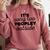 It's Way To Peopley Outside Introvert Comfort Colors Sweatshirt Crimson