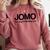 JOMO Joy Of Missing Out Fomo Fear Cozy Introvert Joke Comfort Colors Sweatshirt Crimson JOMO Joy Of Missing Out Fomo Fear Cozy Introvert Joke Comfort Colors Sweatshirt Crimson