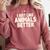 I Just Like Animals Better I Introvert Comfort Colors Sweatshirt Crimson