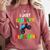 I Just Crushed Preschool Monster Graduation Comfort Colors Sweatshirt Crimson