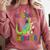 Kids 1st Grade Graduate Dinosaur Trex 1st Grade Graduation Comfort Colors Sweatshirt Crimson