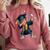 Kids Boys Grad Dabbing Graduation Class Of 2025 Comfort Colors Sweatshirt Crimson