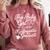 Kids Girls Kindergarten Graduation Outfit Comfort Colors Sweatshirt Crimson
