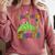 Kids Kindergarten Graduate Dinosaur Kindergarten Graduation Comfort Colors Sweatshirt Crimson
