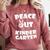 Kids Peace Out Kindergarten For Graduation Comfort Colors Sweatshirt Crimson