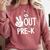 Kids Pre-K Graduation Kids Toddlers Comfort Colors Sweatshirt Crimson