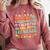 Kids So Long Kindergarten 1st Grade Here I Come Graduation Groovy Comfort Colors Sweatshirt Crimson