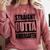 Kids Straight Outta Kindergarten Shirt Boy Girl Graduation Comfort Colors Sweatshirt Crimson