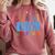 Kids STRAIGHT OUTTA KINDERGARTEN T-SHIRT FUNNY GRADUATION GIFT Comfort Colors Sweatshirt Crimson