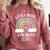 Kids VPK Graduation 2026 Rainbow VPK Grad Comfort Colors Sweatshirt Crimson