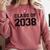 Kindergarten Class Of 2038 First Day School Graduation Comfort Colors Sweatshirt Crimson