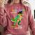 Kindergarten Graduation 1st Here We Come Class 2023 Dinosaur Comfort Colors Sweatshirt Crimson
