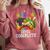 Kindergarten Level Complete Last Day Of School Graduation Comfort Colors Sweatshirt Crimson