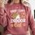 Kitty Pet Lover Introvert Person Cats Show Family Member Comfort Colors Sweatshirt Crimson