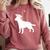 Labrador Retriever Graduation Dog Graduate For Men Women Kids Comfort Colors Sweatshirt Crimson