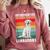 Labrador Retriever Introvert White Lab Comfort Colors Sweatshirt Crimson
