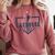Lacrosse Senior Night Lacrosse Senior 2025 Graduation 33 Comfort Colors Sweatshirt Crimson