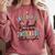 Last Day Of School Autograph 2nd Grade Graduation Boys Girls Comfort Colors Sweatshirt Crimson
