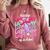 Last Day Of School Shirt Coquette Bow School Graduation Comfort Colors Sweatshirt Crimson